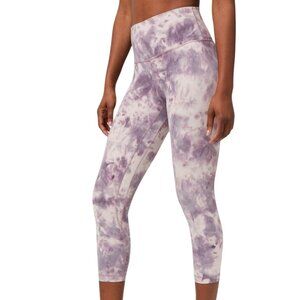 Lululemon Align Crop Diamond Dye size 8 *GUC